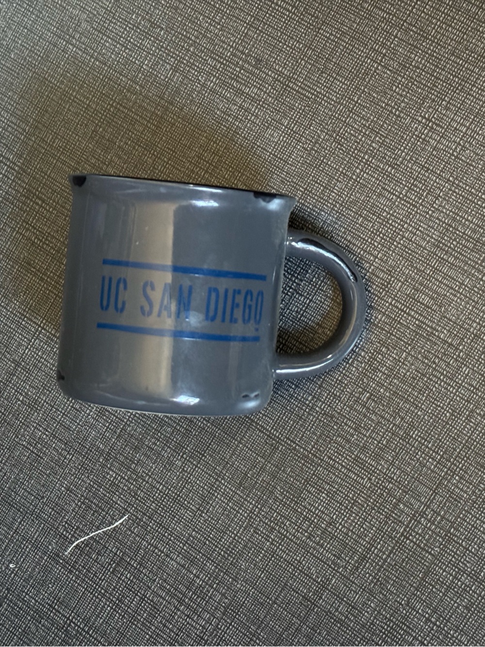 Distressed gray mug UC San Diego